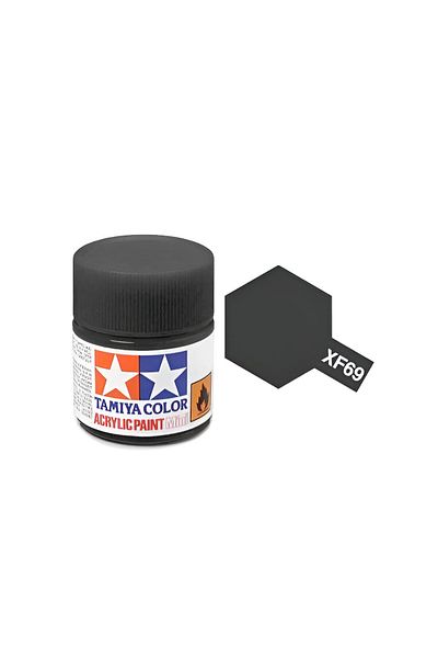 TAMIYA Xf-69 Nato Black Matte Acrylic Paint (10 Ml. ), Hobby Painting Material