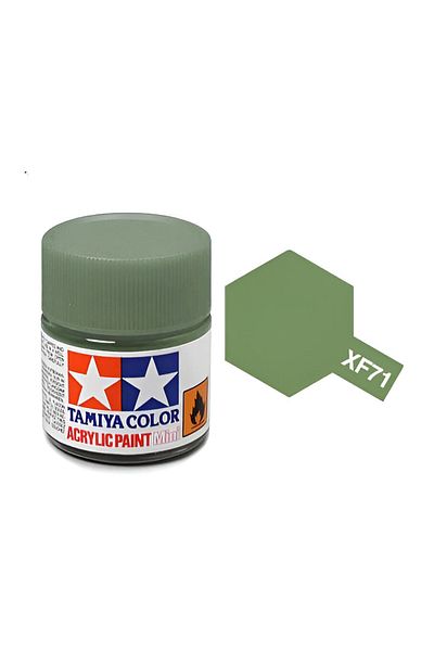 TAMIYA Xf-71 Cockpit Green Ijn Matte Acrylic Paint (10 Ml. ), Hobby Painting Material
