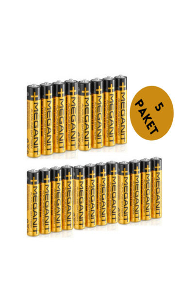 MEGANİT BATTERY Meganit Battery Meganit İnce Pil 4'lü 5 Paket