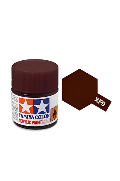 TAMIYA Xf-9 Huıı Red Matte Acrylic Paint (10 Ml. ), Hobby Painting Material