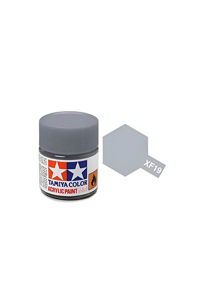 TAMIYA Xf-19 Sky Gray Matte Acrylic Paint (10 Ml. ), Hobby Painting Material