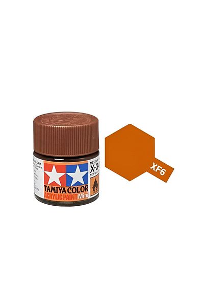 TAMIYA Xf-6 Copper Matte Acrylic Paint (10 Ml. ), Hobby Painting Material