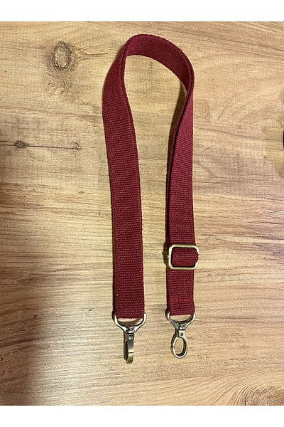 Nuggita Cotton Column Adjustable Crossbody Bag Strap Burgundy Color