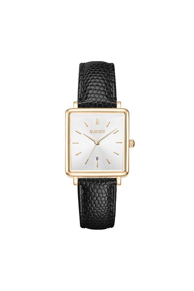 Burker Daisy Gold Schwarzes Leder