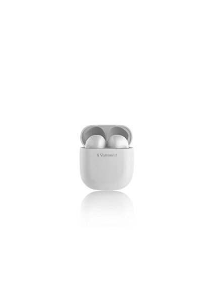 Vollmond VL201 Bluetooth 5.3 IPX6 Level Suya ve Tere Dayanıklı Tasarım TWS Kablosuz Kulaklık Beyaz -