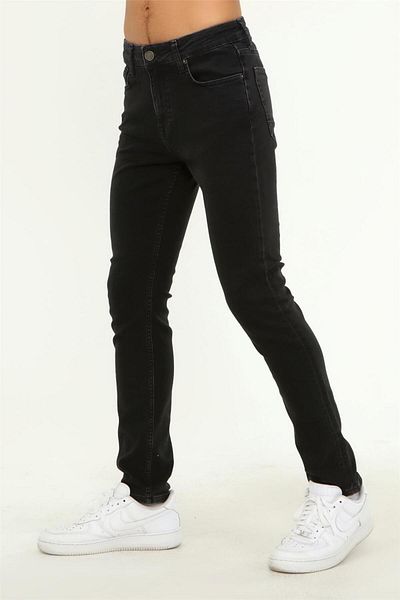 EXPLODE - Ανδρικό τζιν παντελόνι Lycra Skinny Fit Μαύρο