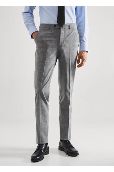 MANGO Man Stretch ύφασμα, υφασμάτινο παντελόνι με λεπτή εφαρμογή