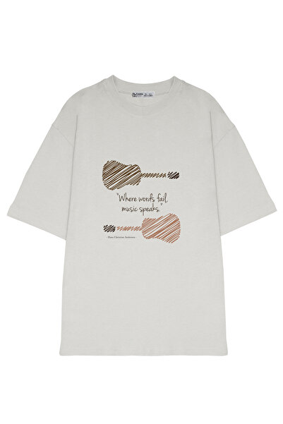 GreenMint جيتار كبير الحجم للجنسين مع اقتباس مشهورحيث يكسر الكلمات، خطابات ال...