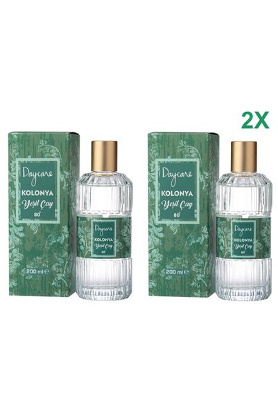 Daycare Cam Şişe Yeşil Çay Kolonya 200 ml (2 ADET)