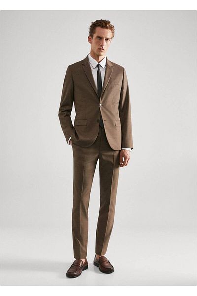 MANGO Man Blazerjacke aus Stretchgewebe in Super Slim Fit