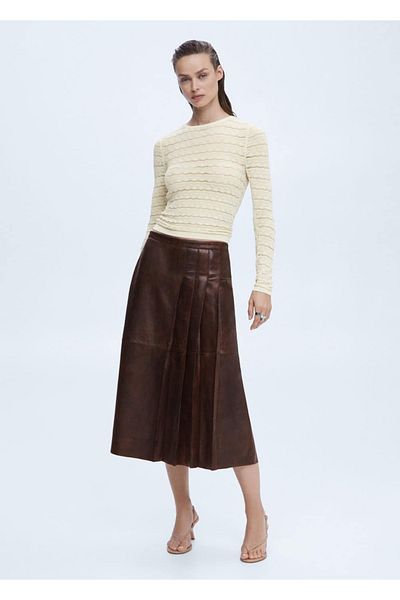 MANGO Woman Openwork Knitted Sweater