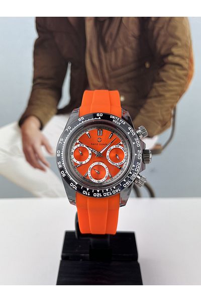 DAVID GUNER SPORTS MEN'S WRISTWATCH DAYTONA MODEL 5 ATM WATERPROOF