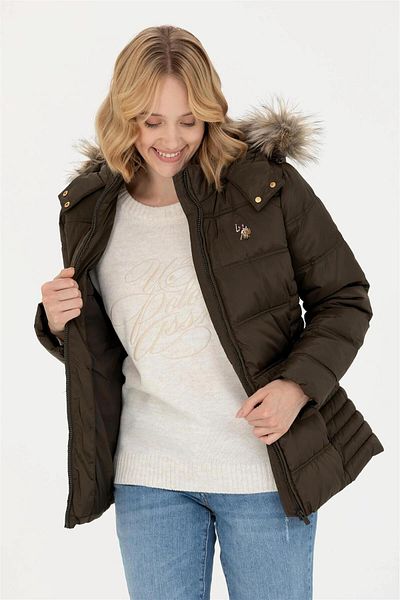 U.S. Polo Assn. Women's Light Khaki Coat ELIFFU BUTIKHOME