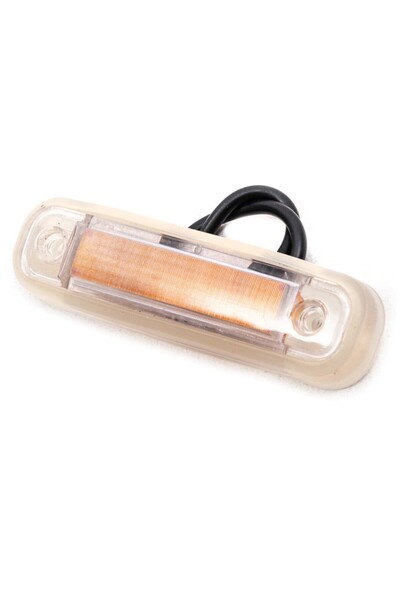 AHMET OTOMOTİV FRİSTOM MUADİLİ ŞEFFAF CAMLI LED LAMBA SARI-TURUNCU RENK 12V-24V