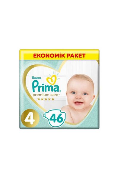 Prima 2-Piece Premium Care (4) Maxi 46-Piece Baby Diapers