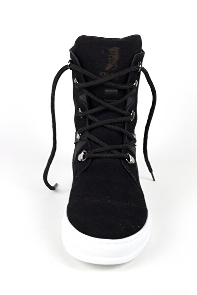 Mida Shoes Black Suede Men's Sports Boots