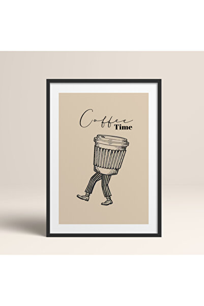 HOMEPACK Çerçeveli Tekli Tablo Modern Coffee Seri Poster Tablo TK/174