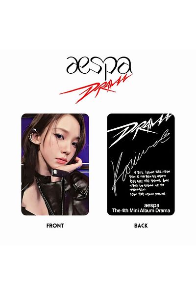 Kpop Dünyasi AESPA ''Drama'' Album PC Set Drama Ver.