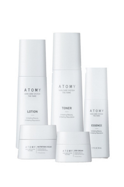 Atomy The fame nemlendirici,yatıştırıcı,kırışıklık karşıtı,beyazlatıcı besleyici özel cilt bakım seti