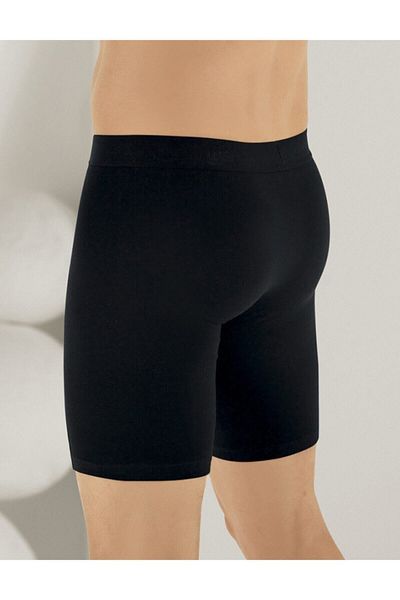 Şahinler Ανδρικό μαύρο Lycra Long Boxer Me114