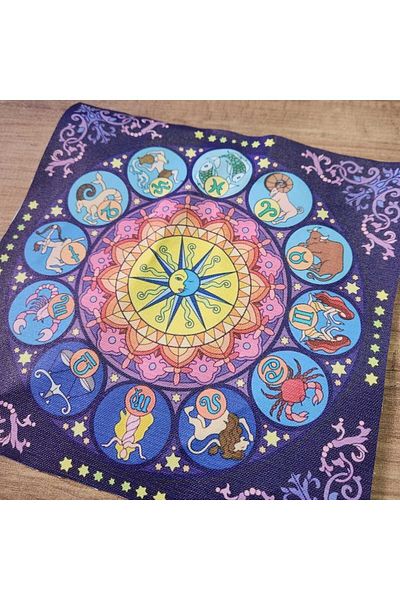 fırsatlar diyarı Astrology Horoscopes Tarot Altar Cloth / Tarot Cover 75x75 cm