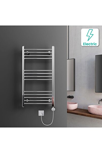WEBER Radyatör Akıllı Termostatlı Isıtıcı Krom Havlupan Alman Teknoloji 5 Yıl Garanti 500*1000
