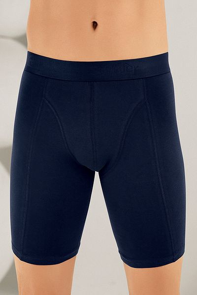 Şahinler Ανδρικό Navy Blue Lycra Long Boxer Me114