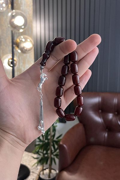 dergah tesbih سلسلة Silver Horse Şahlanış مسبحة صلاة ألمانية جديدة