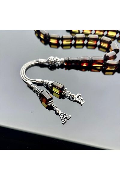 dergah tesbih Water Green Silver Design - Trendy Transparent Cooking With Letter