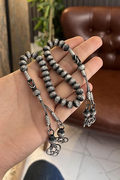 dergah tesbih Special Design Hand Knitted 33 Pieces Zaza Rosary Kazaziye
