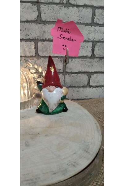 RENKLİMASALTASARIMLAR حامل ملاحظات على شكل جني الحظ لرأس السنة الجديدة، قطعتان