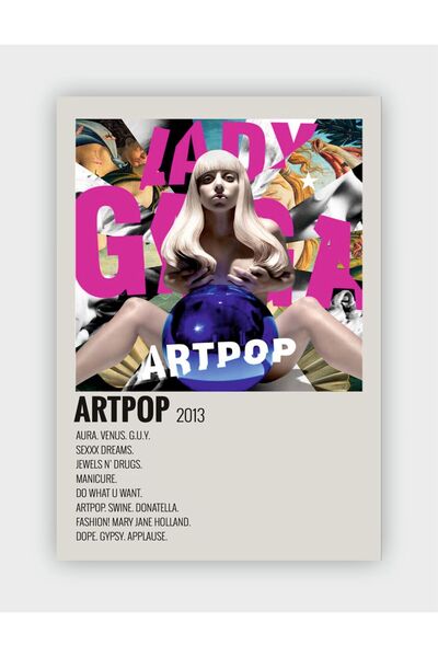 fırsatlar diyarı Lady Gaga - Artpop Duvar Posteri - Duvar Dekoru - Kalın Kağı...
