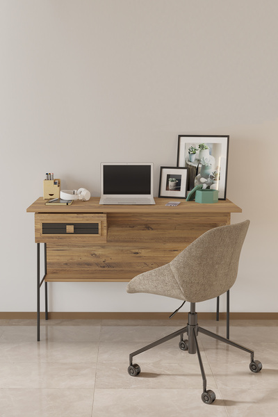 MOBETTO 120x59 Cm Çalışma Masası Bilgisayar Masası Ofis Ders Yemek Masası Atl...