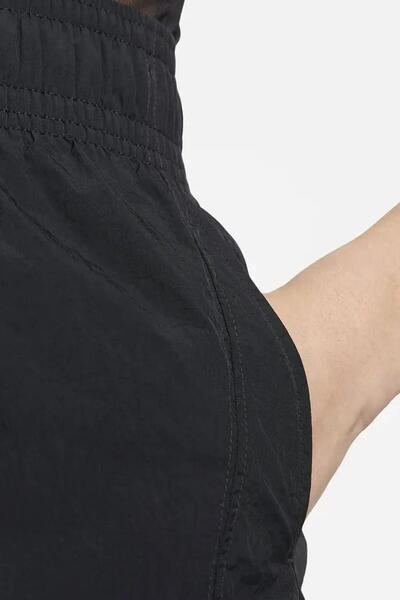 Nike Air Yüksek Belli Dokuma Siyah Kadın Spor Etek
