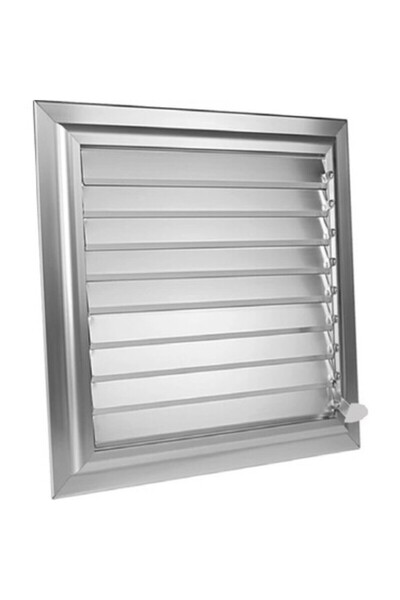 MET METAL Alüminyum Banyo ve Wc Menfezi Mat Eloksallı 35x34 CM