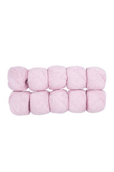 Spagettiyarn Slim Cotton 10 Pack Baby Pink Πλεκτό νήμα