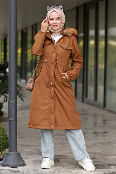 Bestenur Παλτό Leon Portable Hooded 594 - Tan