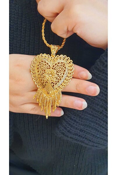 barisiva gold 22 AYAR ALTIN KAPLAMA HALAT ZİNCİRLİ ÇELİK HİNT KOLYE