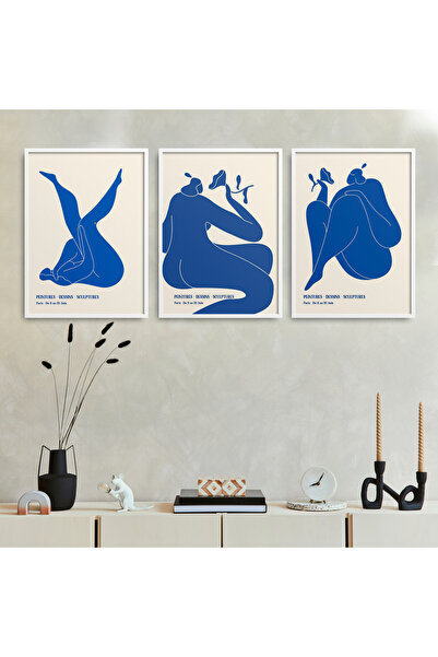 HOMEPACK Комплект от 3 рамкирани картини, модерен класически плакат HPN158