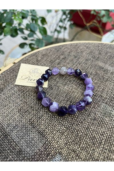 parze doğaltaş Amethyst Bracelet - Special Cut