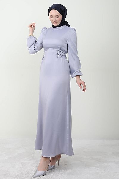 Giza Giyim Sahra Hijab Φόρεμα Γκρι