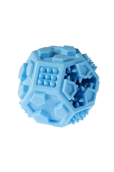Gimdog Ball Shaped Dog Treat Toy Blue