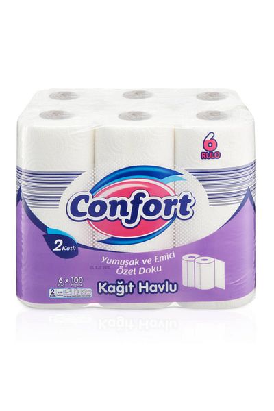 confort 2 Layers of 6 Paper Towels