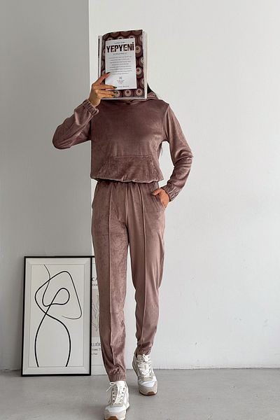 Beige hotsell sweatsuit women's