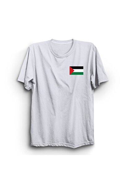 The Fame Palestinska zastava, mini logo, majica sa malim logotipom palestinsk...