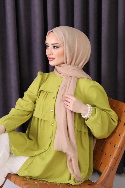 shalby Bürümcük Shawl Hijab Camel