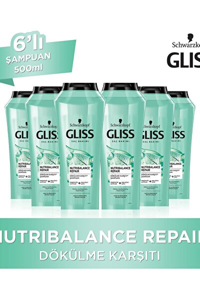 Gliss شامبو نوتري بالانس 500 مل × 6 قطع