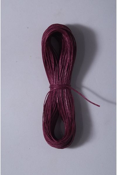 Eskişehir hobi sanat Dark Fuchsia Color 1.0 Mm 20 Meters Waxed Rope Saddler Leather Sewing Thread Necklace Jewelry Design Bracelet Thread