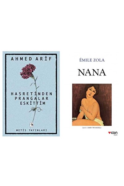 Metis Yayınları Hasretin Prangalar Eskittim - Ahmed Arif - Nana - Emile Zola