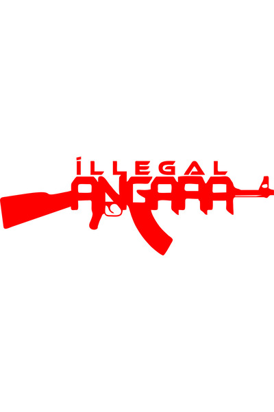 Şimdi Trend Illegal Ankara Auto Glass Lettering 25x9 Cm Car Back Sticker Auto Glass Sticker Lettering Models Design